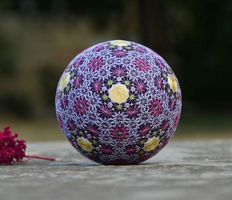 Embroidered Temari Balls Japanese Embroidery