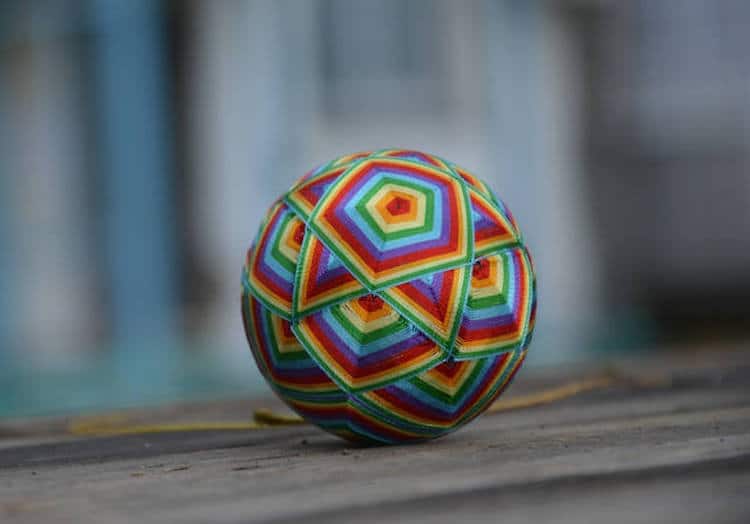 Embroidered Temari Balls Japanese Embroidery