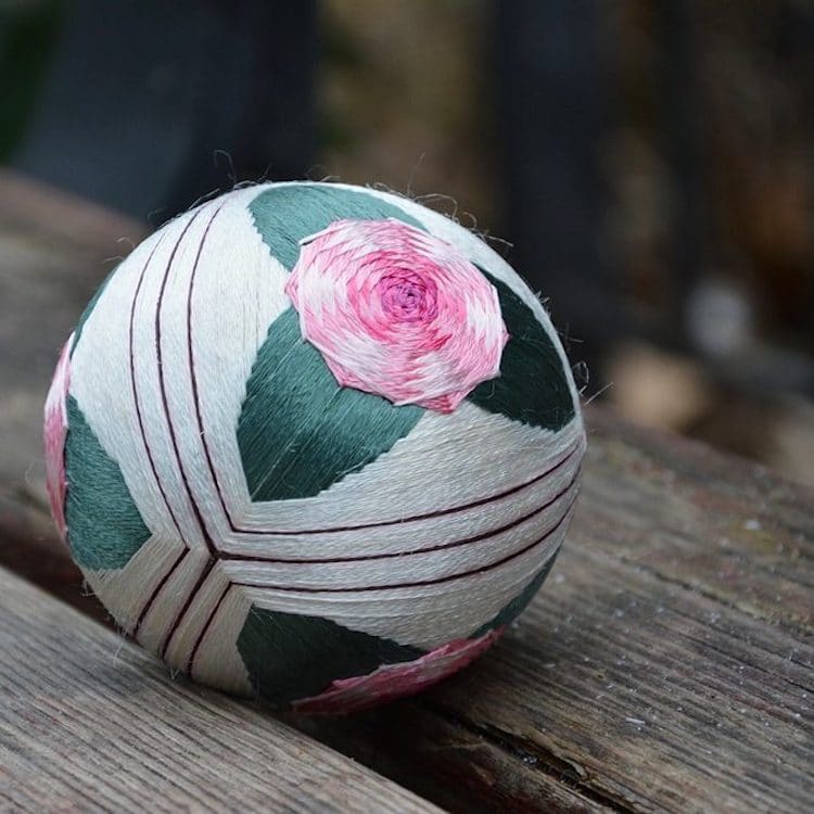 Embroidered Temari Balls Japanese Embroidery