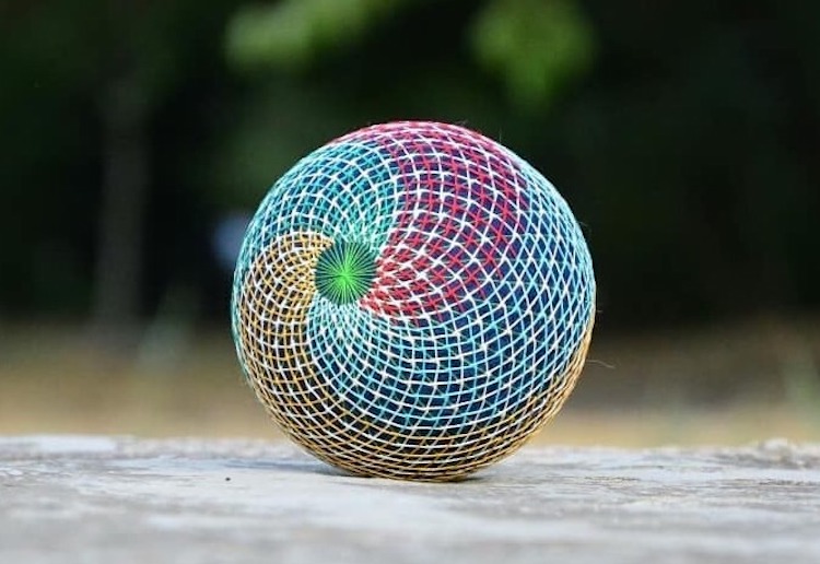 Embroidered Temari Balls Japanese Embroidery