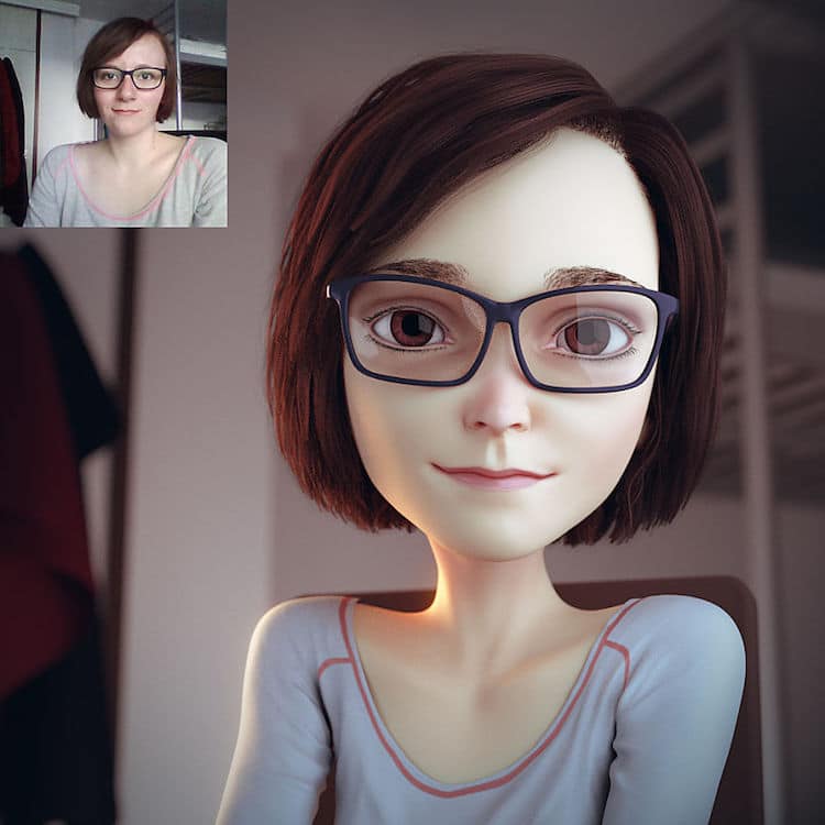 Personajes Caricaturas de Pixar en 3D por Lance Phan