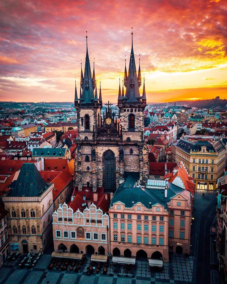 Drone Photo of Prague by Alan Brutenic