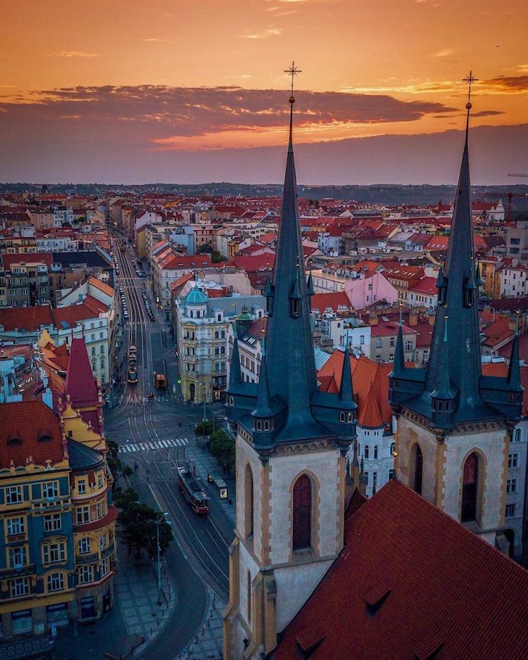 Aerial Photo of Prague by Alan Brutenic