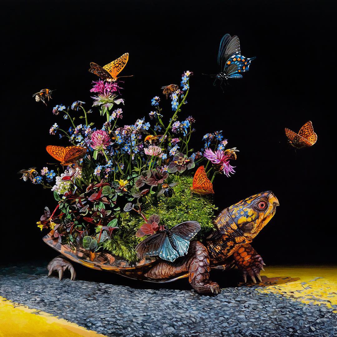 Animal Paintings Border Crossing by Lisa Ericson