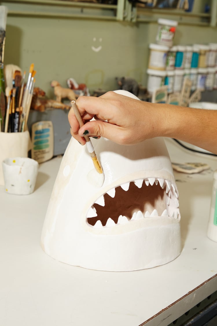 Ceramic Sharks by Lorien Stern