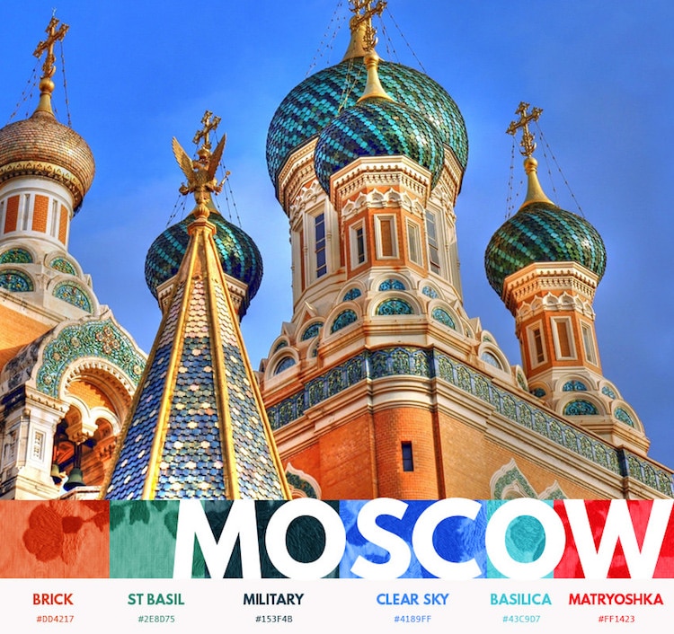 Designers create a palette of Russia-specific colors (PICS