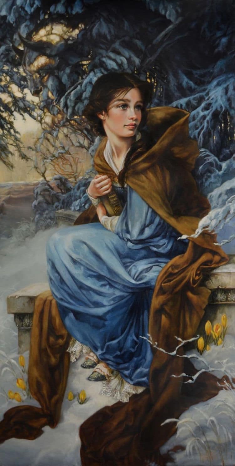 Disney Characters Oil Paintings by Heather Theurer