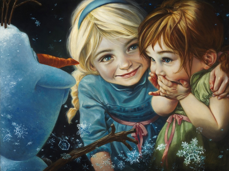 Disney Characters Oil Paintings by Heather Theurer
