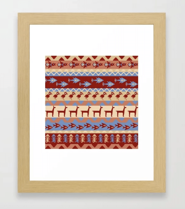 Folk Art Gifts Incan Pattern