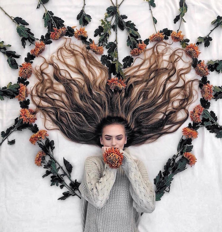 Long Hair Flat Lay Photos by Krissy Elisabeth