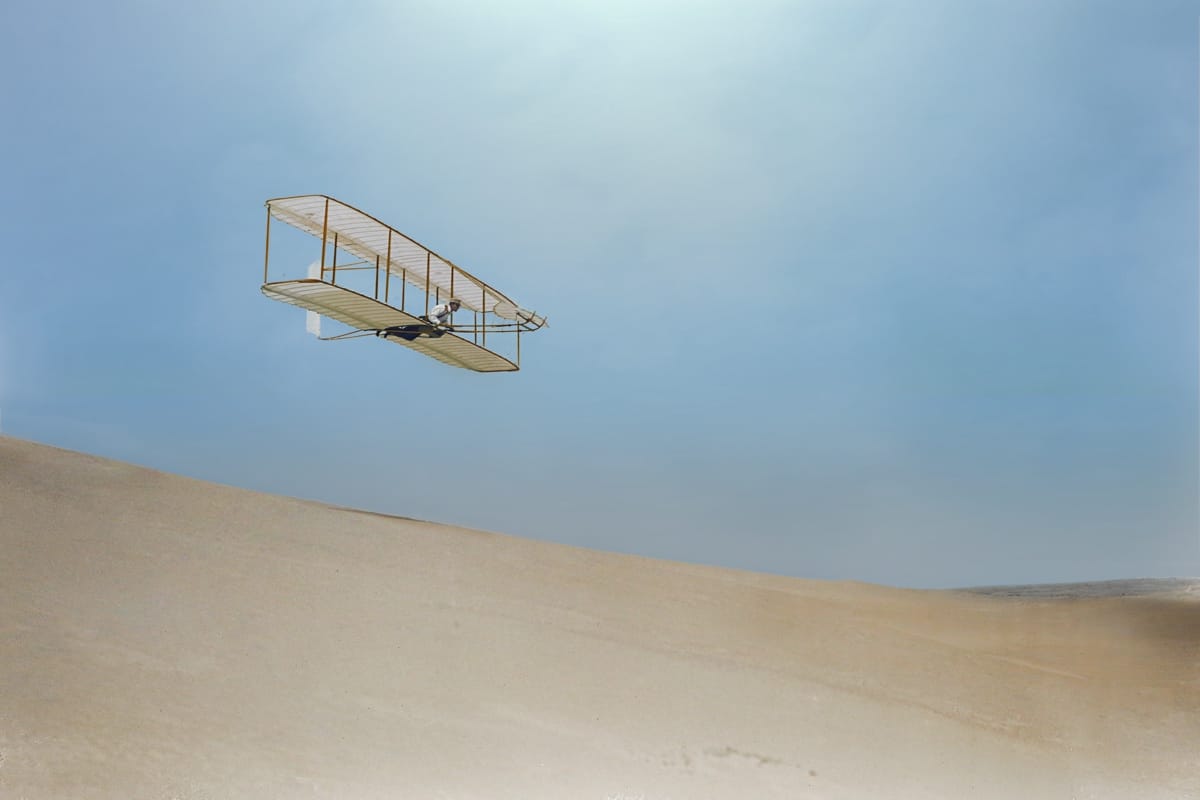 Colorized Photo of Wilbur Wright