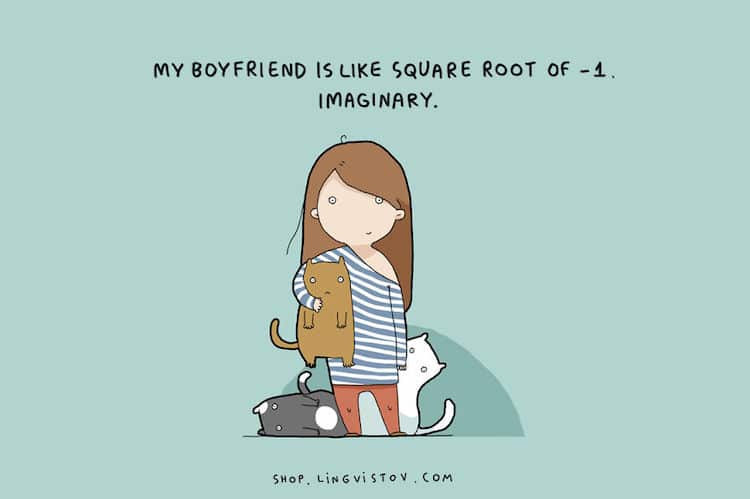 Funny Single Girl Cartoons are Relatable for Anyone Flying Solo