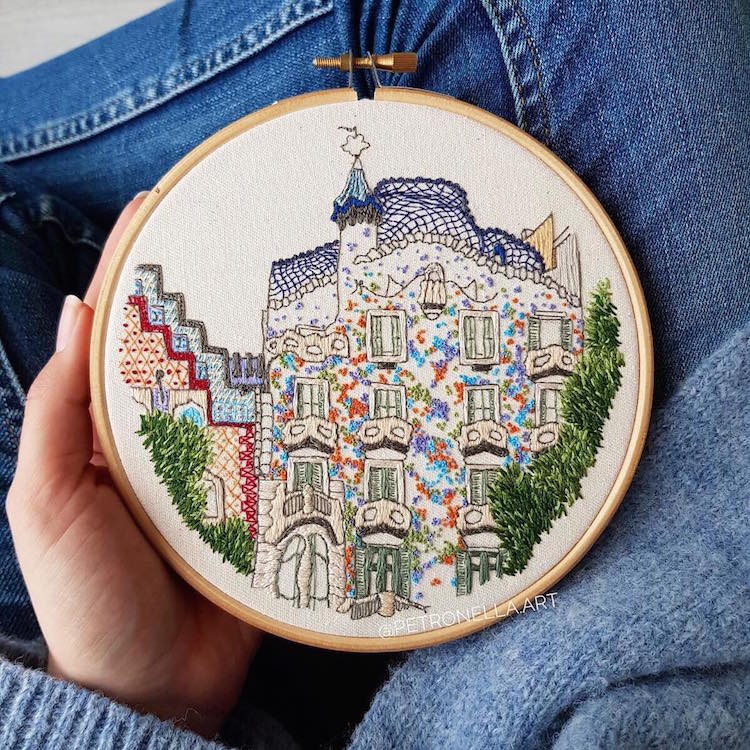 Travel Embroidery Patterns by Charles and Elin