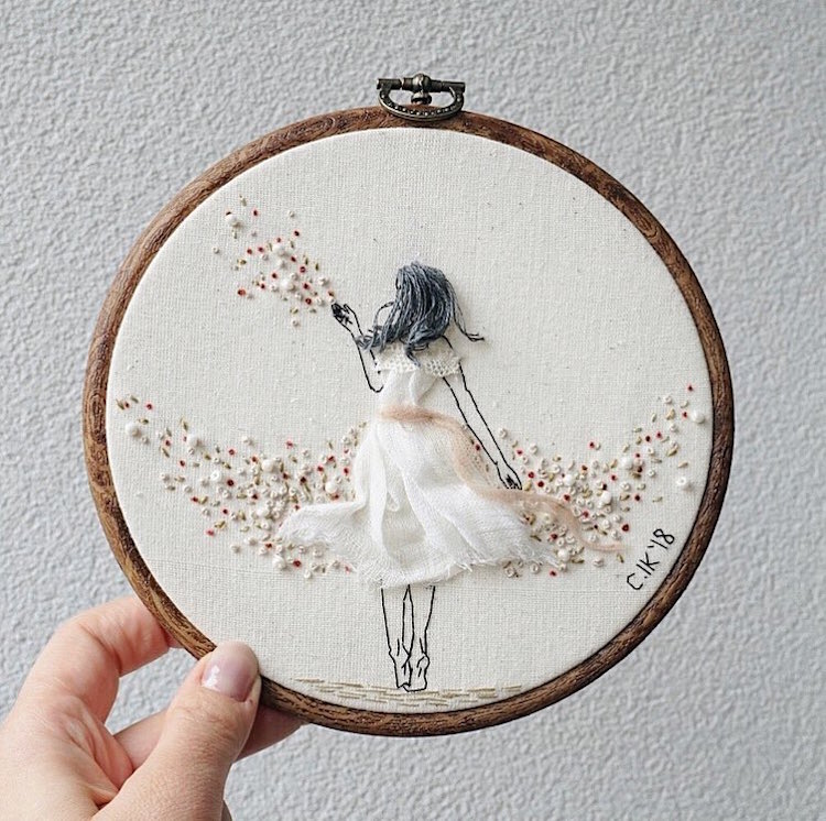 3D Embroidery by Ceren Kayra Handmade