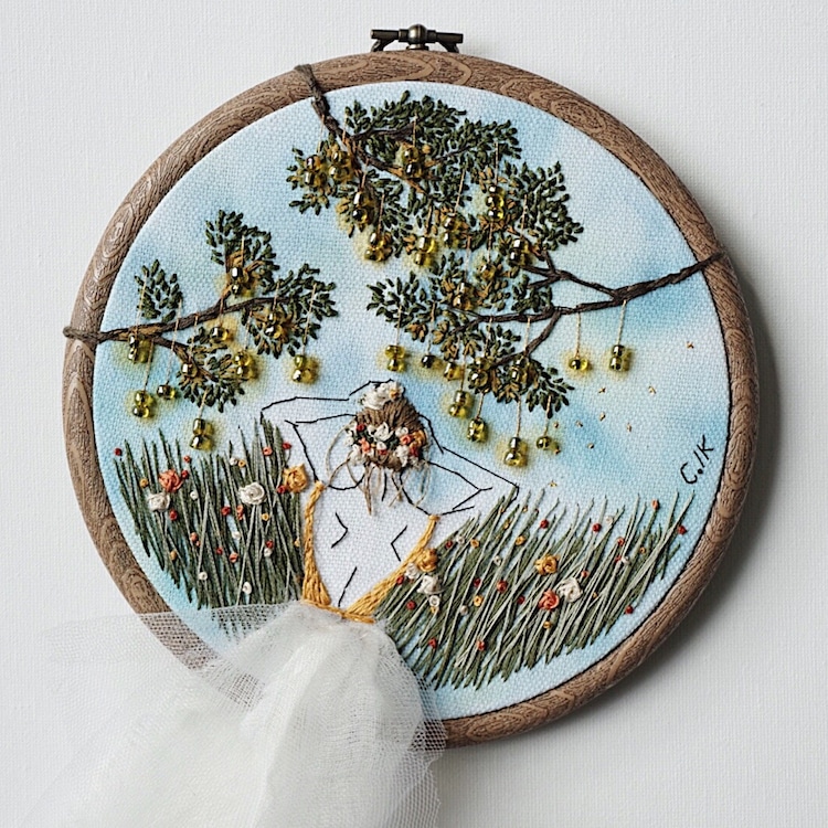 3D Embroidery by Ceren Kayra Handmade