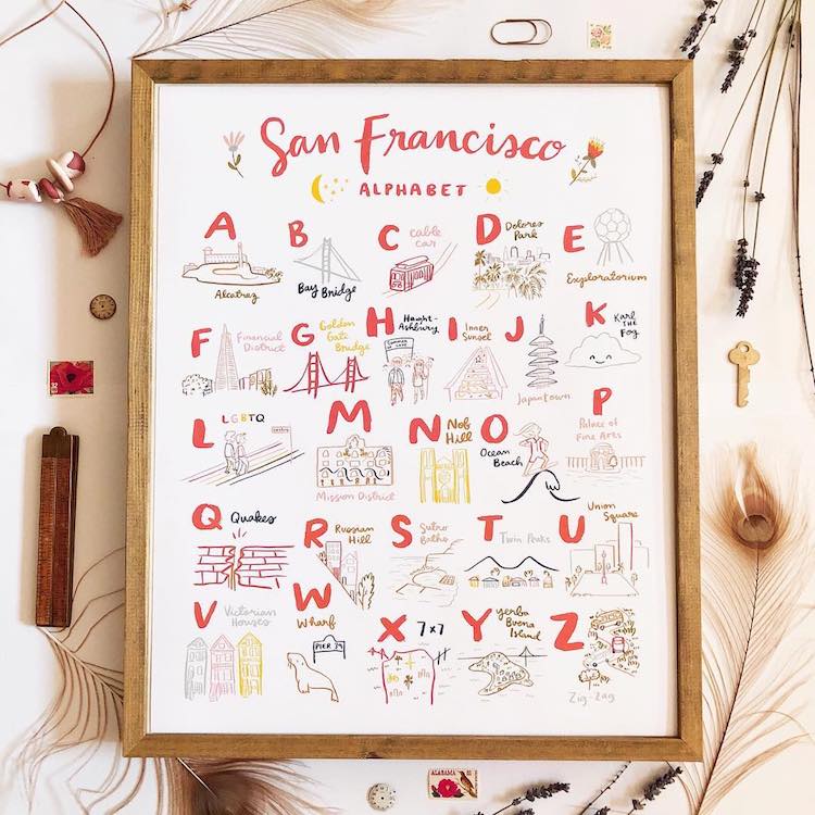 San Francisco Alphabet by Abbie Paulhus