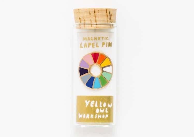 Color wheel Lapel Pin