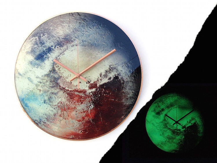 Glass Art Planet Clocks by Milica Dimitrova