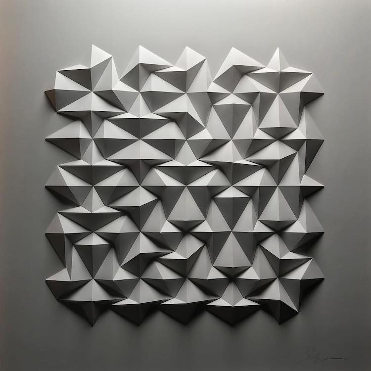 3D Paper Sculpture by Matthew Shlian