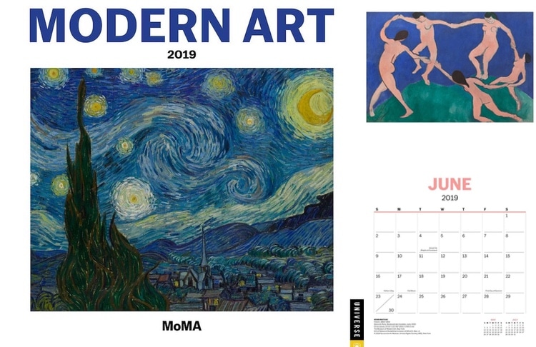 Modern Art 2019 Calendar