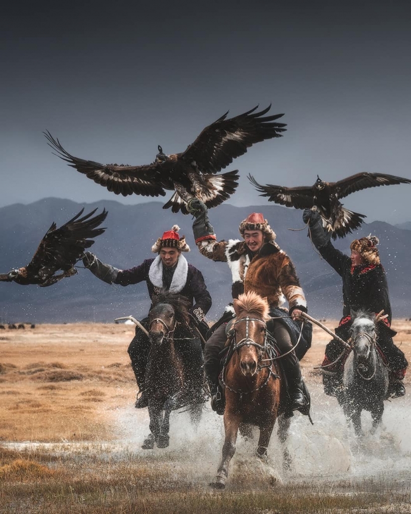 Eagle Hunters in Mongolia by Daniel Kordan