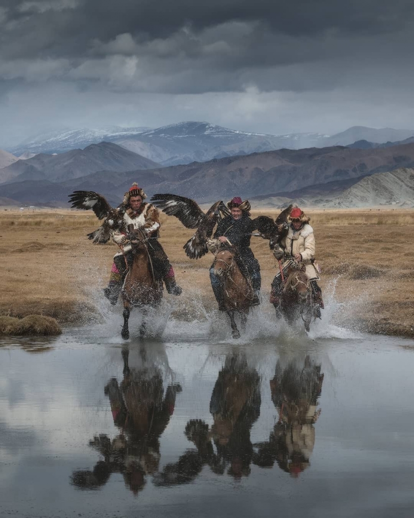 Eagle Hunters in Mongolia by Daniel Kordan
