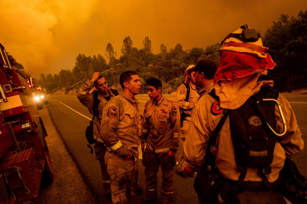 Photos du feu de camp en Californie par Noah Berger Photojournaliste