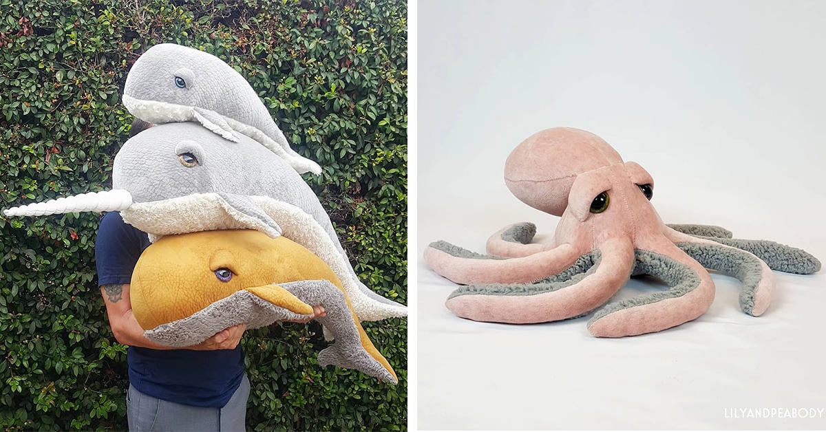 stuffed sea creatures