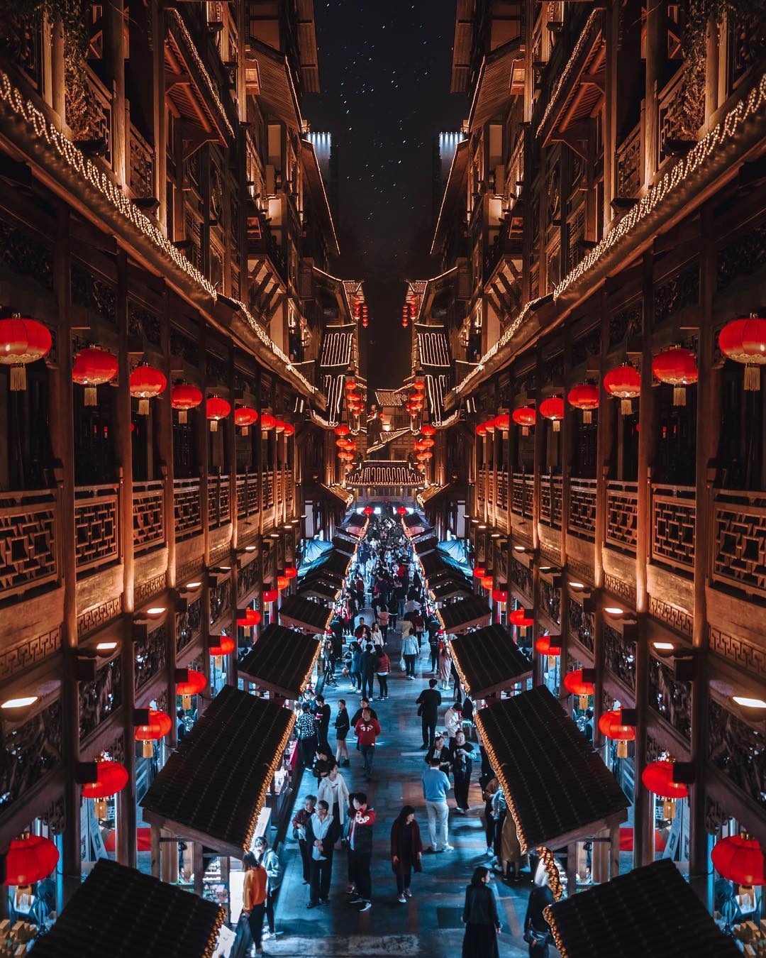 RK fotografías de china de noche asia oriental