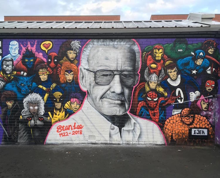 Stan Lee Mural Art by EJEK