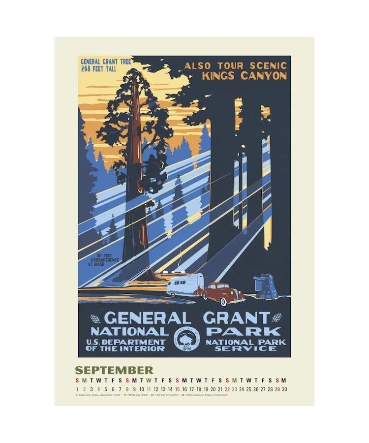 WPA Travel Poster 2019 Calendar