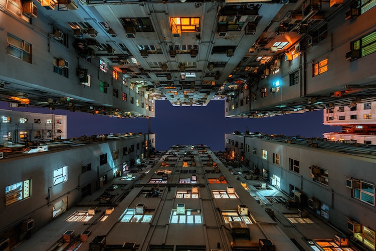 Urban Density in Hong Kong by Dietrich Herlan