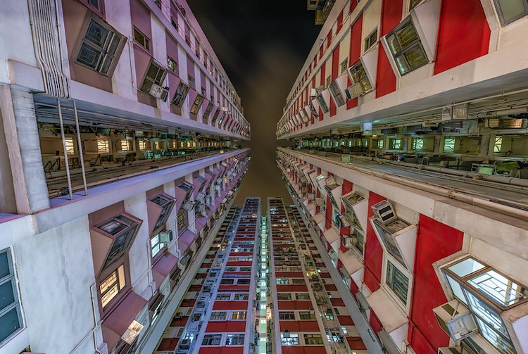 Urban Density in Hong Kong by Dietrich Herlan