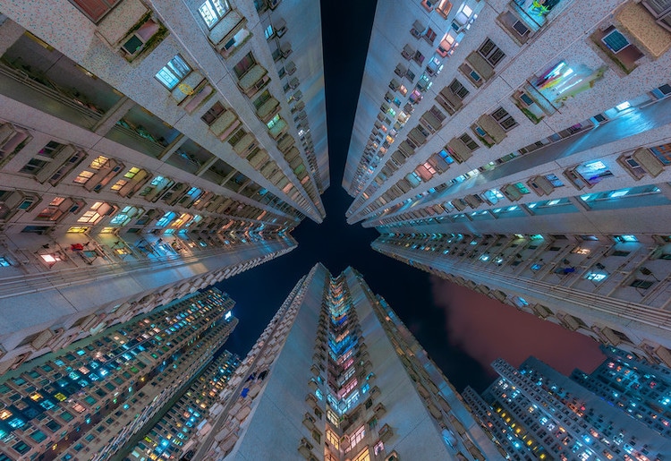 Urban Density in Hong Kong by Dietrich Herlan