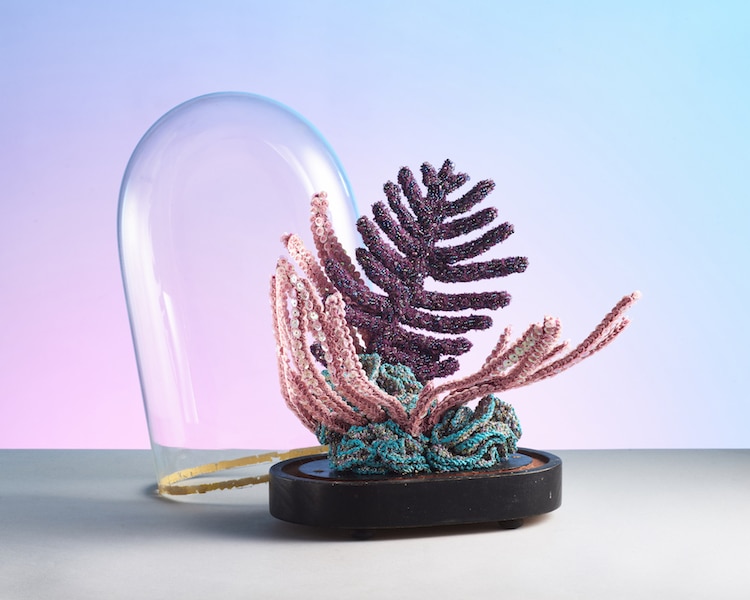Poumons des Oceans by Aude Bourgine Textile Coral Sculpture