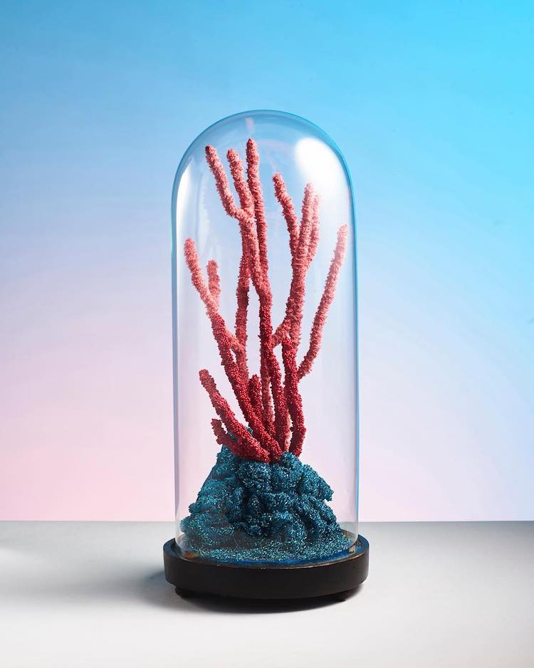 Poumons des Oceans by Aude Bourgine Textile Coral Sculpture