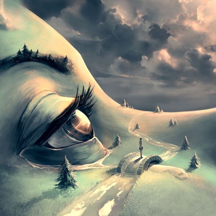 Ilustraciones digitales surrealistas por Cyril Rolando