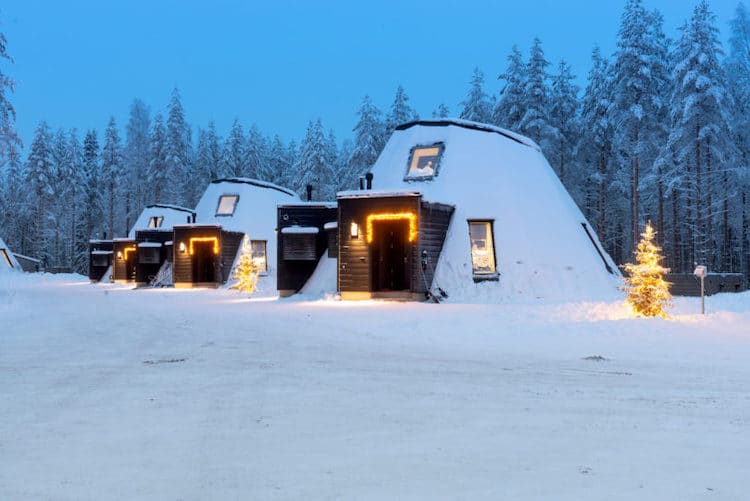 Glass Resort at Santa Claus Village in Rovaniemi, Finland