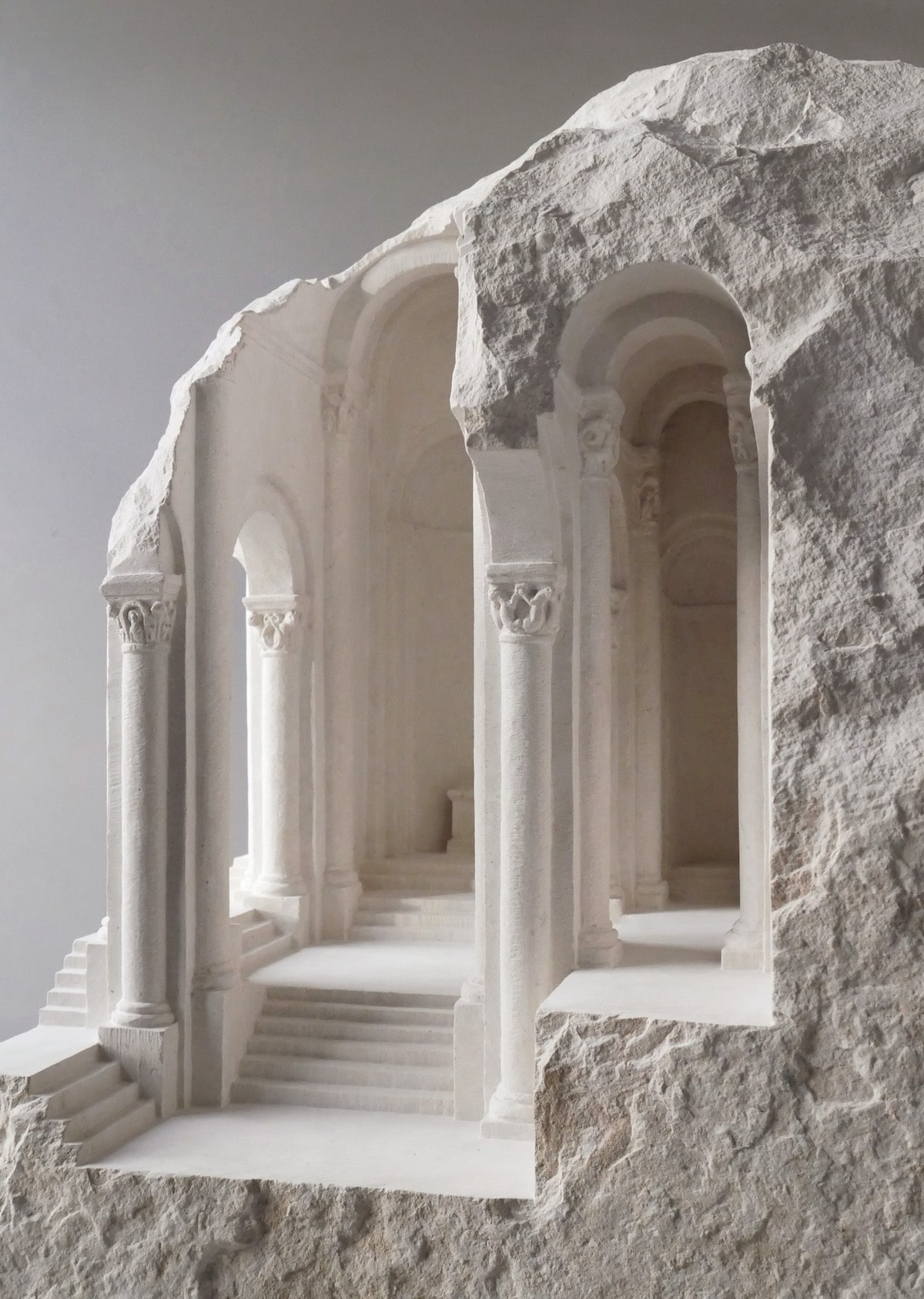 Esculturas arquitectónicas maquetas de mármol Matthew Simmonds
