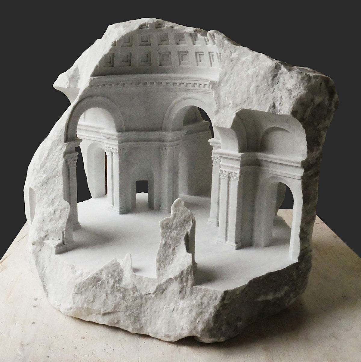 Matthew Simmonds Creates Marble Models and Architectural Sculptures