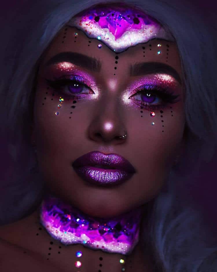 Maquillaje de neón por Rita Synnøve Sharma