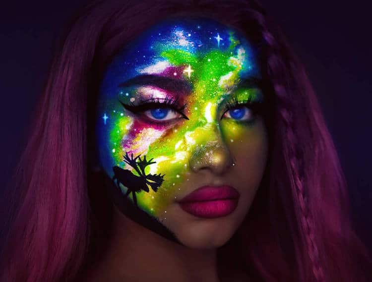 Neon Makeup Art by Rita Synnøve Sharma