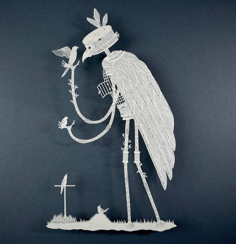 Paper Cutting art by Pippa Dyrlaga