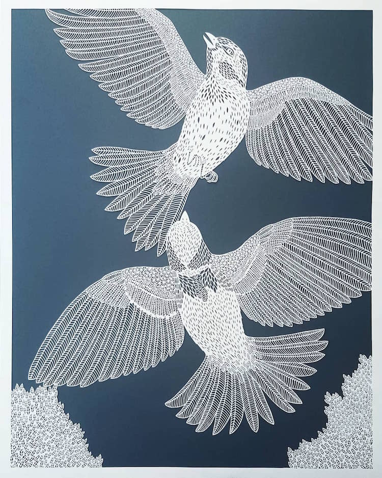 Paper Cutting art by Pippa Dyrlaga