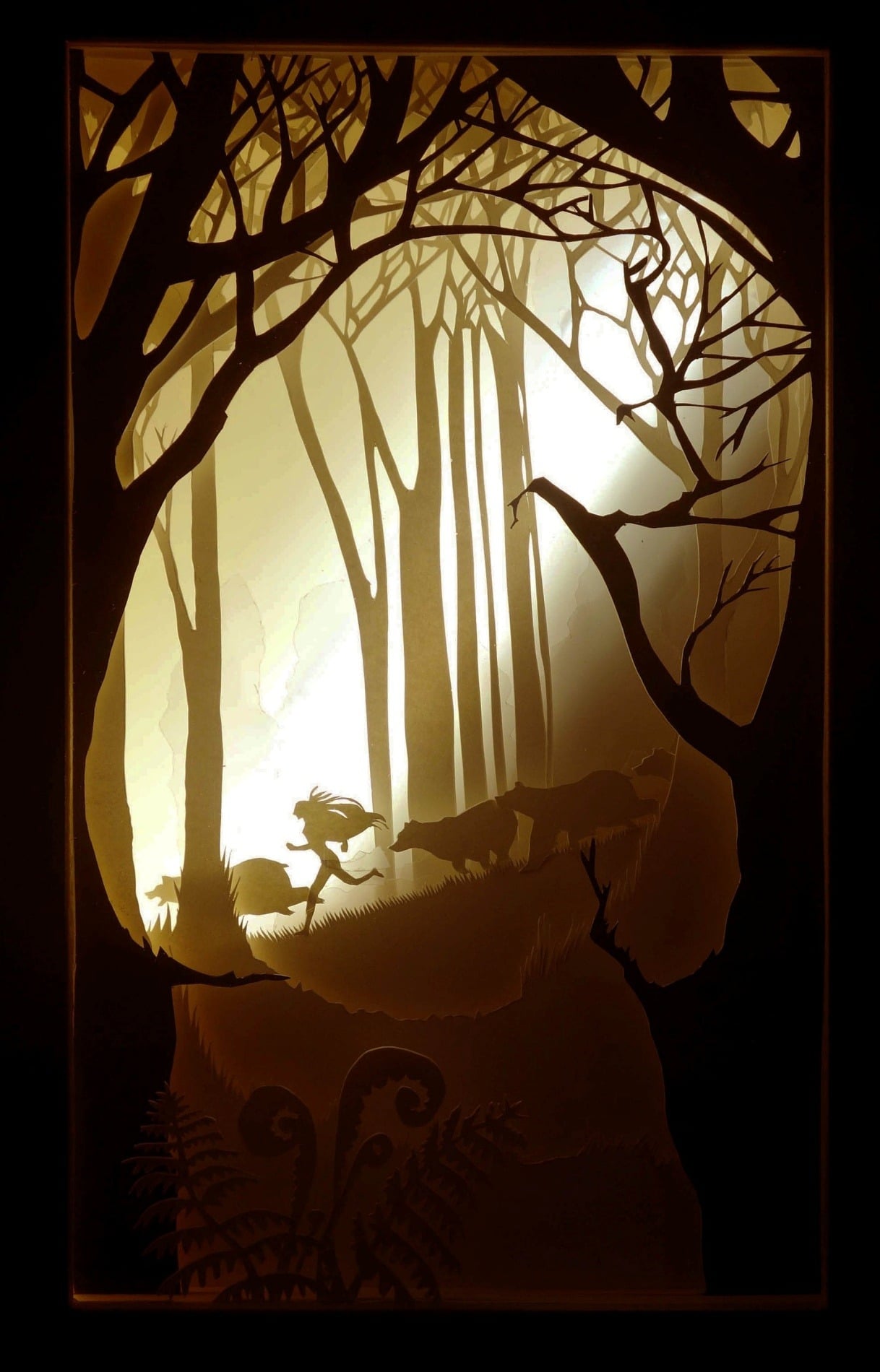 Paper Light Box Art by Aline Maire
