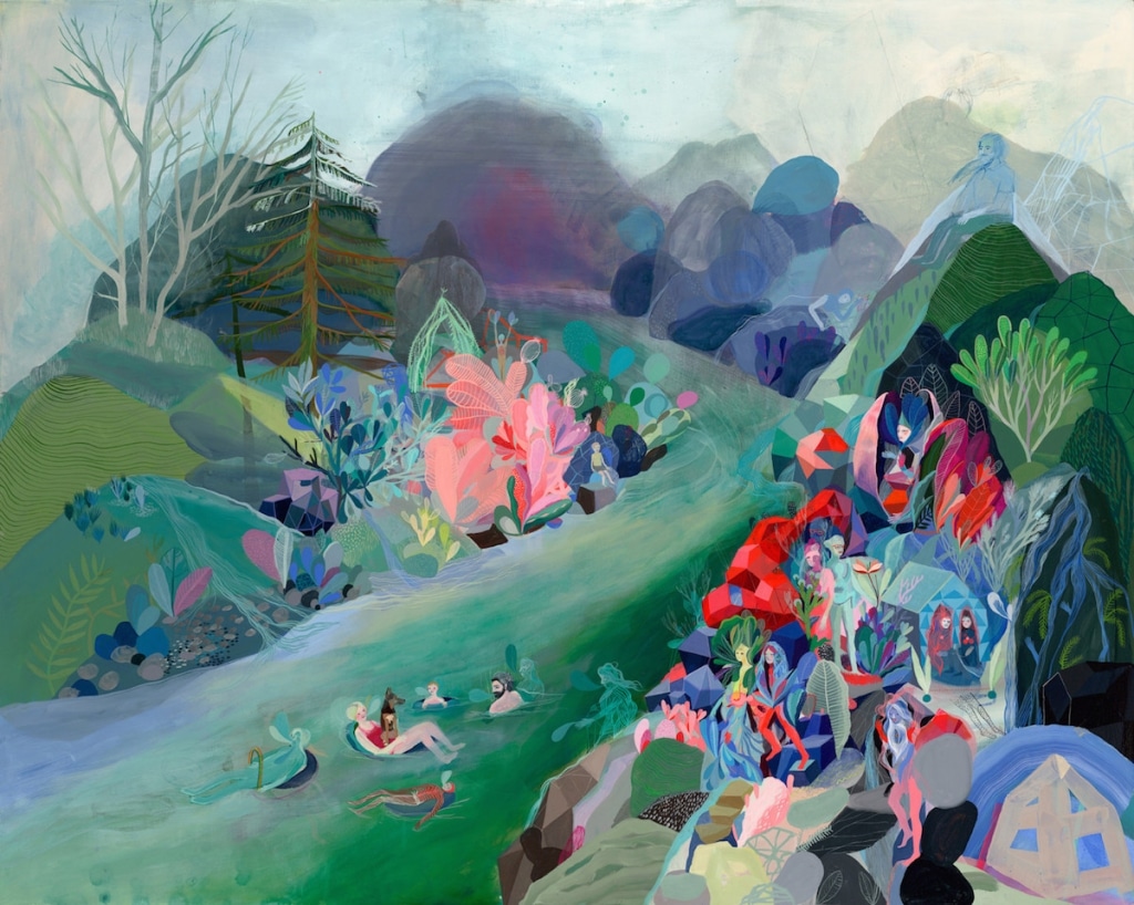 Psychedelic Paintings Turn Portland’s Landscape into Enchanted Forest