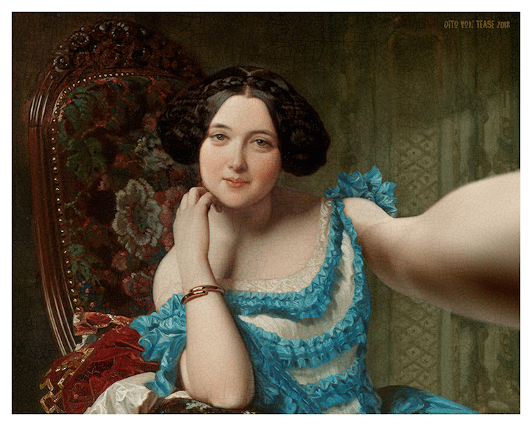Retratos clásicos selfie autofoto Classicool por Dito Von Tease