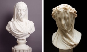 Buste de jeune fille voilé pour décoration d'intérieur, pour la pratique des croquis, statue esthétique et sculpture, qzjijosen