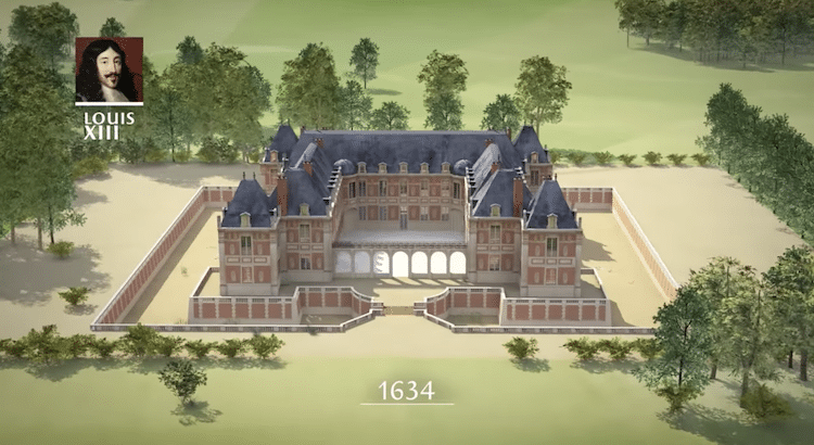 Video animado de la construcción de Versalles