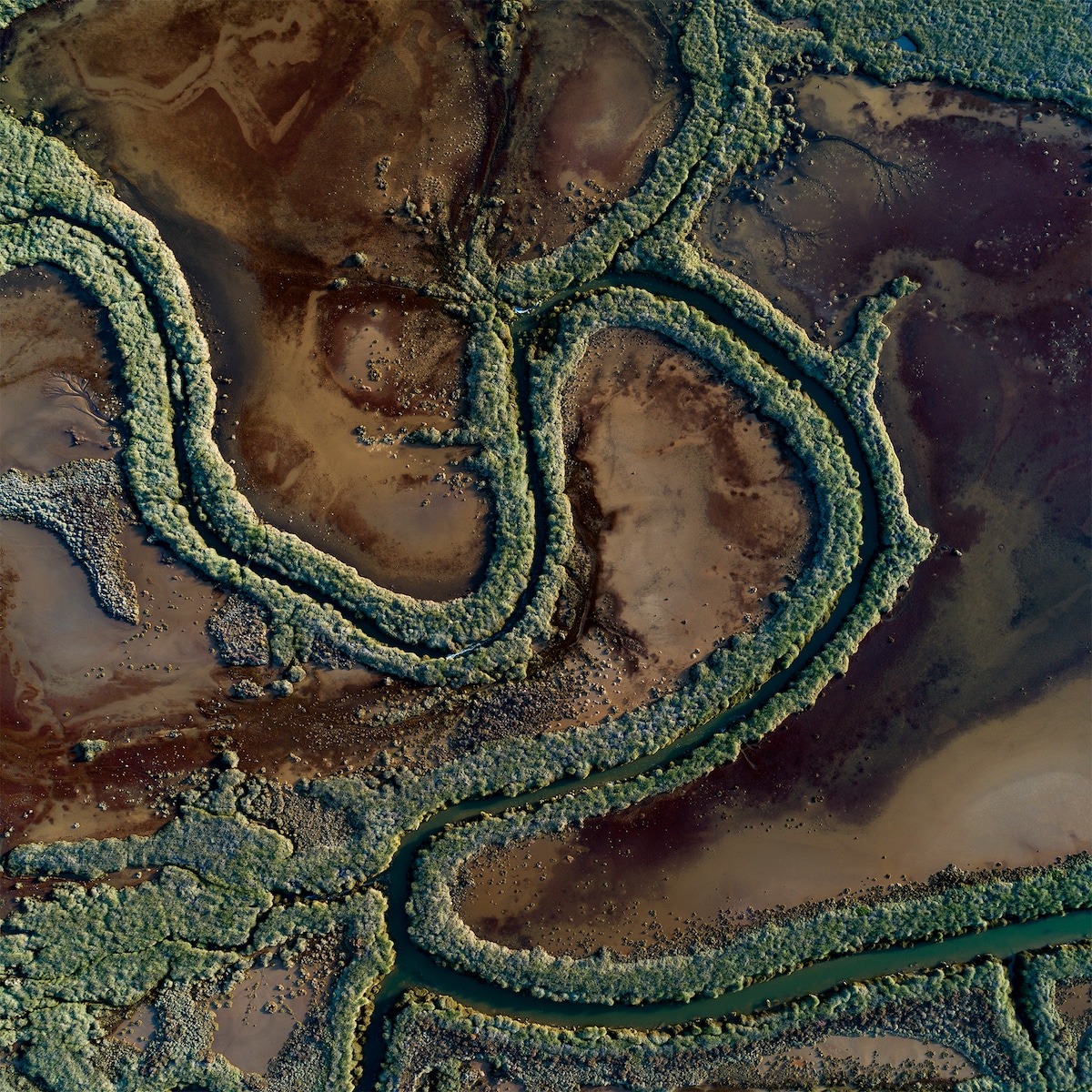 Aerial Photo of a Waterway